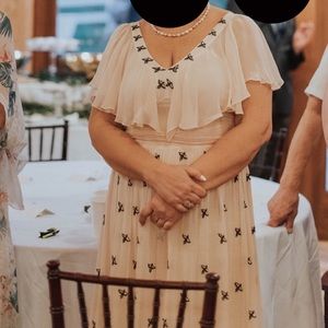 Temperly London Pink Beaded Dress